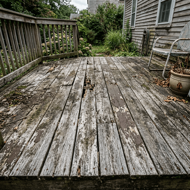 Deck Restoration — before